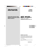 Aiwa CD Player ADC-M105 User manual