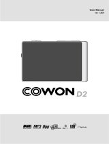 Cowon Systems MP3 Player D2 User manual
