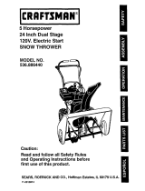 Craftsman Snow Blower 536.88644 User manual
