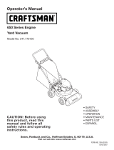 Craftsman Yard Vacuum 247.77012 User manual