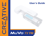 Creative DAP-TD0004 - MuVo TX FM 256 MB MP3 Player User manual