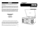 Crosley Radio CD Player cr246 User manual