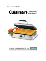 Cuisinart Waffle Iron WAF-6C User manual