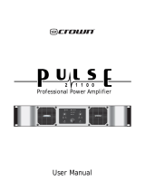 Crown Audio Pulse Series User manual