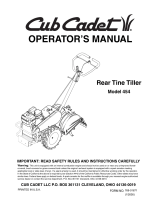 Cub Cadet Tiller 454 User manual