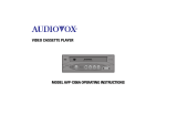 Audiovox AVP7280 User manual