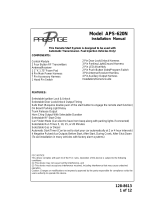 Audiovox APS-620N User manual