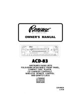 Audiovox ACD83 User manual