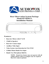 Audiovox Rear Observation System Package RVMPKG1 User manual