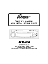 Audiovox CD Player ACD-28A User manual