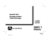 Audiovox SP-10CD User manual