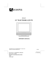 Audiovox FPE1907 - 19" LCD TV User manual