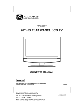 Audiovox FPE2607 - 26" LCD TV User manual