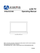 Audiovox Flat Panel Television FPE4707HR User manual