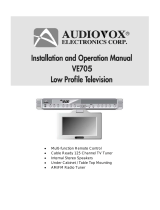 Audiovox VE705 User manual