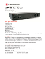 AudioSource AMP 100 User manual