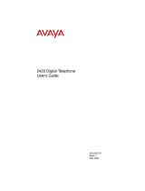 Avaya 2420 User manual
