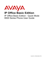 Avaya Cell Phone 9500 Series User manual