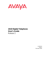 Avaya 2410 User manual