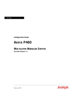 Avaya P460 User manual