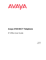 Avaya Wireless Office Headset 3720 User manual