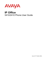 Avaya IP Phone 2410 User manual