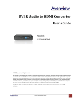 Avenview C-DVIA-HDMI User manual