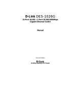 D-Link DES-1026G User manual