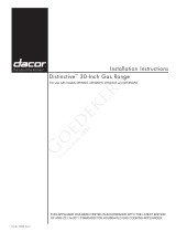 Dacor DR30GS User manual
