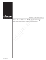 Dacor DR30EFS-C User manual