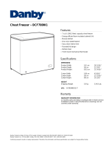 Danby DCF700W1 User manual