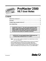 Data Technology 2500 User manual