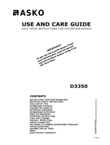 Asko D3350 User manual