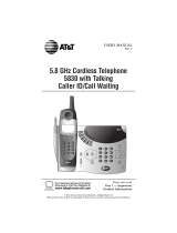 ATT Cordless Telephone 5830 User manual