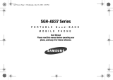 AT&T Samsung A837 Rugby User manual