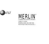 AT&T Merlin User manual