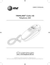 AT&T Telephone 265 User manual