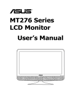 Asus Computer Monitor MT276 User manual