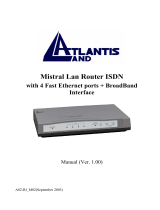 Atlantis Land Network Router A02-RI_M02 User manual