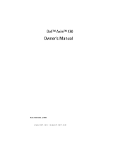 Dell X50 User manual