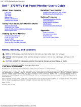 Dell Computer Monitor 1707FPV User manual