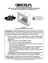 Desa Indoor Fireplace (V)CB36N(E) User manual