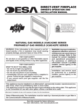 Desa Indoor Fireplace (V)KC42NE SERIE User manual