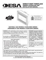 Desa Indoor Fireplace (V)KC42NE Series, (V)KC42PE Series User manual