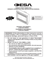 Desa Indoor Fireplace (V)KC42P SERIES User manual