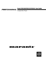 Marantz CD Player PMD331 User manual
