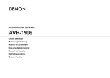 Denon Home Theater System AVR-1909 User manual