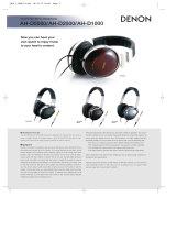 Denon Headphones AH-D2000 User manual