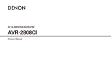 Denon AVR-2808 User manual