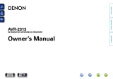 Denon AVR-2313 User manual